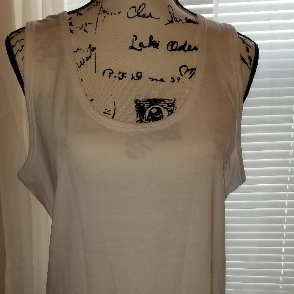 St Johns Bay sleeveless white tank top